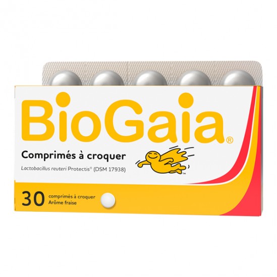 Biogaia 30 comprimés à croquer arôme fraise