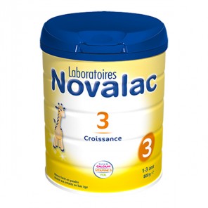 Novalac lait croissance 3ème âge 1 à 3 ans 800g