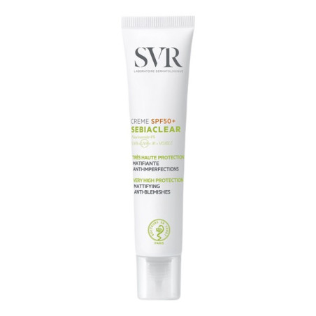 Svr sebiaclear crème spf50+ matifiante anti-imperfection 40ml