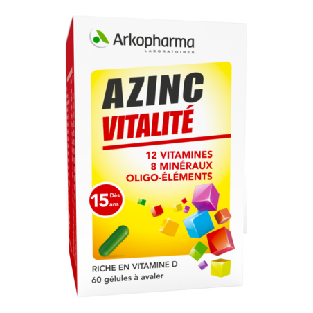 Arkopharma Azinc forme et vitalité 60 gélules