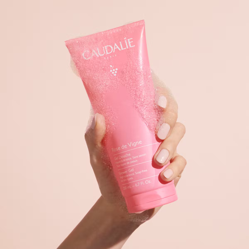 Caudalie gel douche rose de vigne 200ml