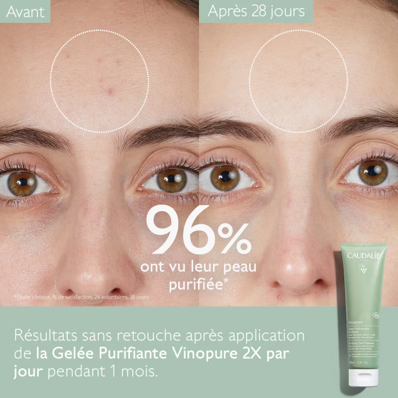 Caudalie vinopure gelée nettoyante purifiante 150ml