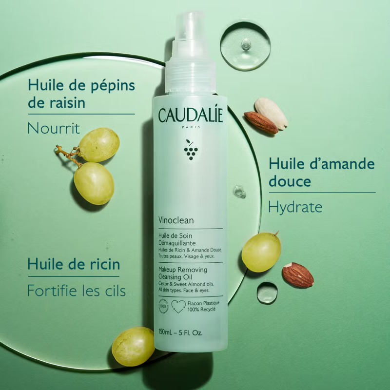 Caudalie vinoclean huile de soin démaquillante 150ml