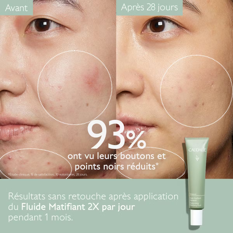 Caudalie Vinopure fluide matifiant perfecteur de peau 40ml