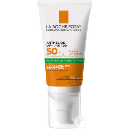 La Roche-Posay Anthelios UVmune 400 Gel-Crème Oil Control SPF50+ Sans Parfum 50 ml