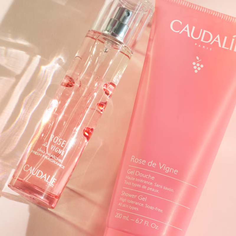 Caudalie gel douche rose de vigne 200ml