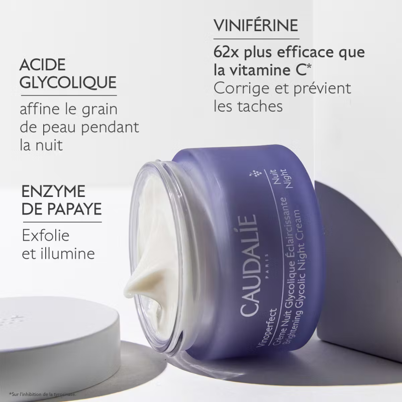 Caudalie Vinoperfect Crème Nuit Glycolique Anti-taches 50ml