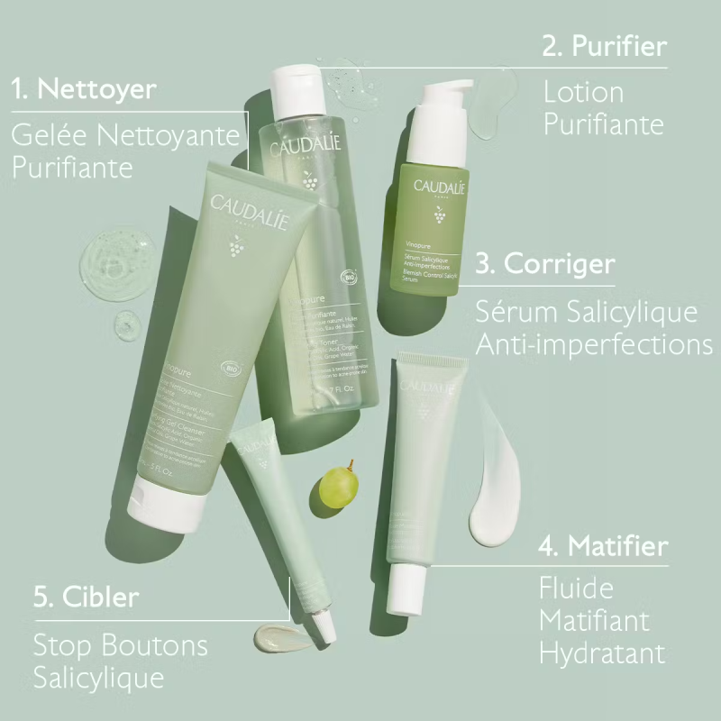 Caudalie vinopure gelée nettoyante purifiante 150ml