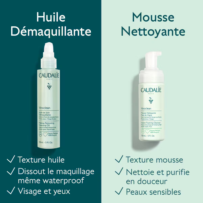 Caudalie vinoclean huile de soin démaquillante 150ml