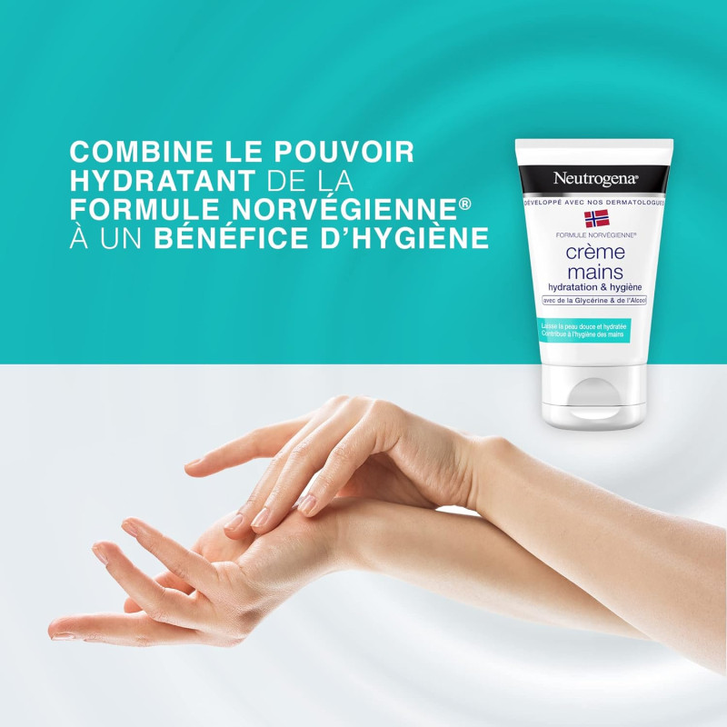 Neutrogena crème mains hydratation & hygiène 50ml