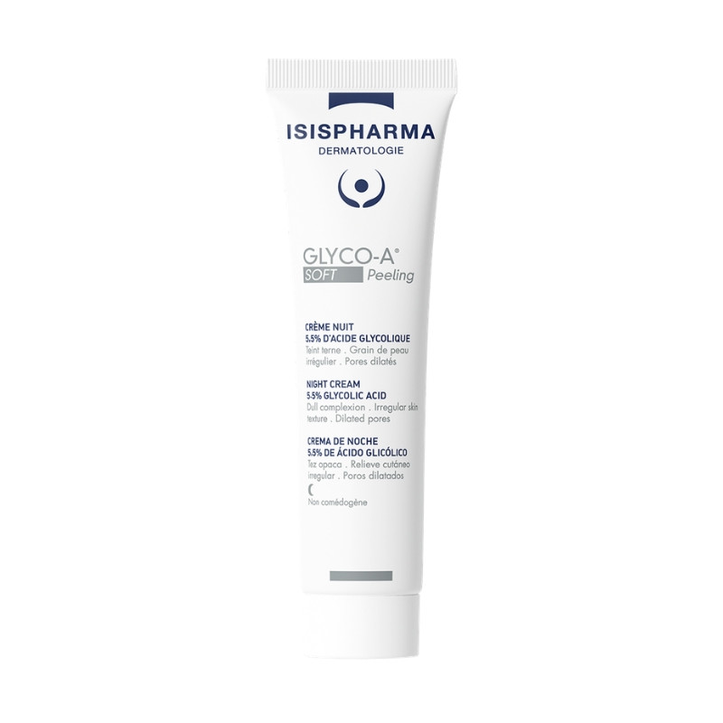 Isispharma glyco-A soft peeling crème de nuit 5,5% 30ml