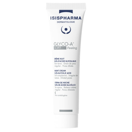 Isispharma glyco-A soft peeling crème de nuit 5,5% 30ml
